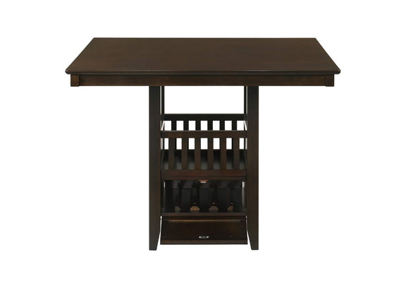 100958 Jaden Square 47-inch Counter Height Dining Table Espresso