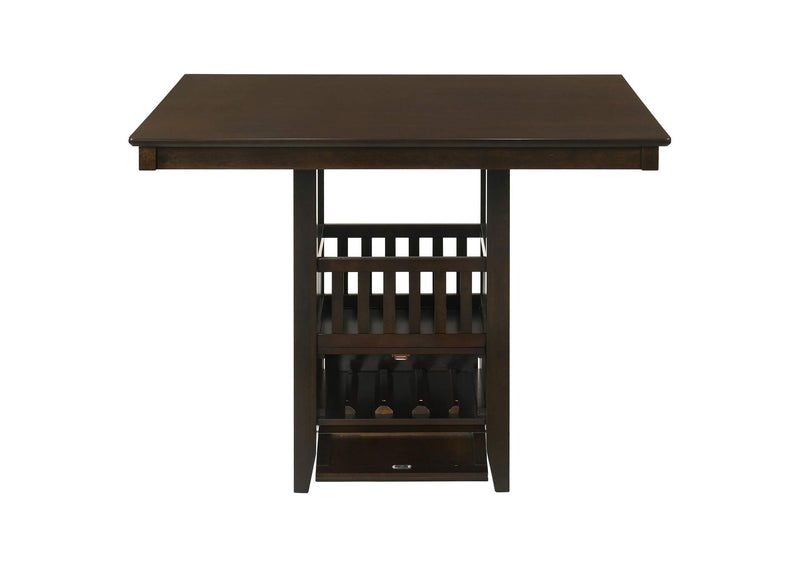 100958 Jaden Square 47-inch Counter Height Dining Table Espresso