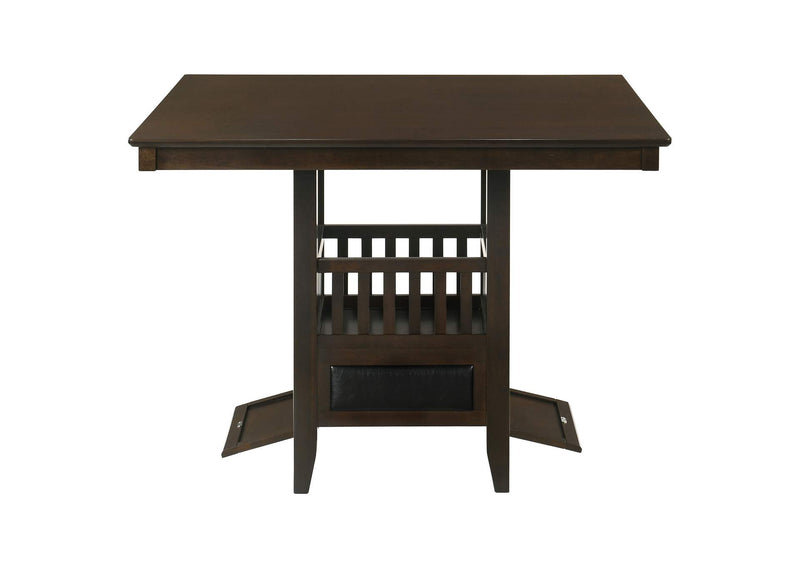 100958 Jaden Square 47-inch Counter Height Dining Table Espresso