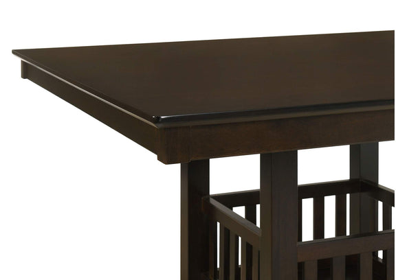 100958 Jaden Square 47-inch Counter Height Dining Table Espresso