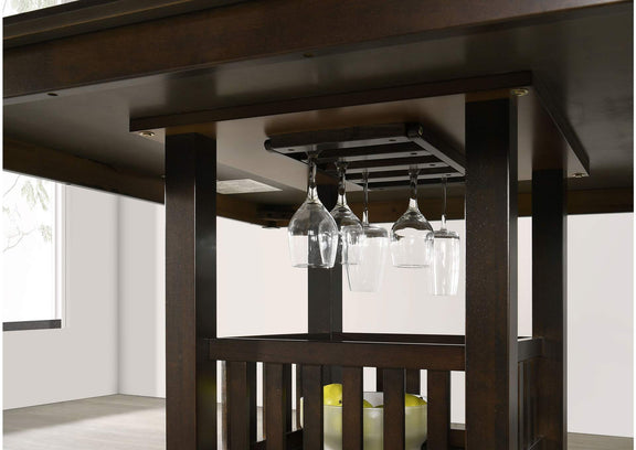 100958 Jaden Square 47-inch Counter Height Dining Table Espresso