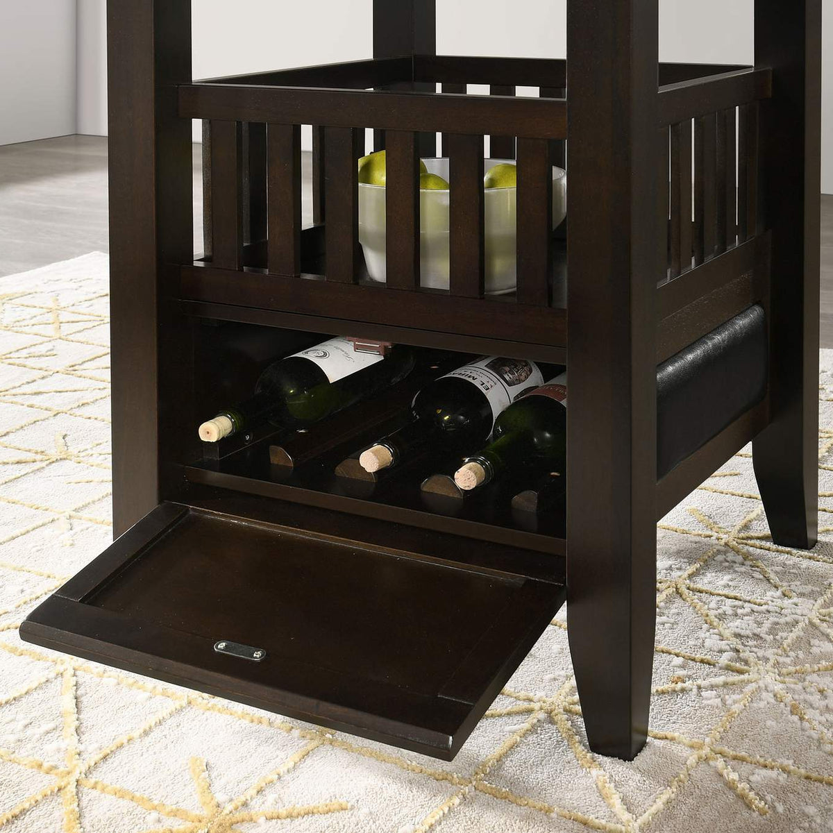 100958 Jaden Square 47-inch Counter Height Dining Table Espresso
