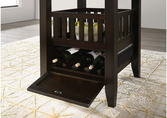 100958 Jaden Square 47-inch Counter Height Dining Table Espresso