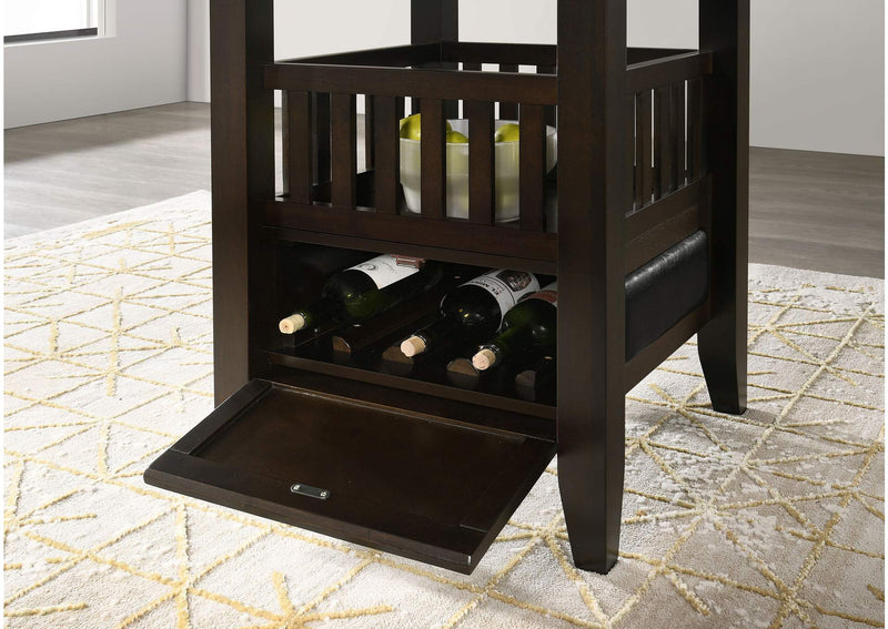 100958 Jaden Square 47-inch Counter Height Dining Table Espresso
