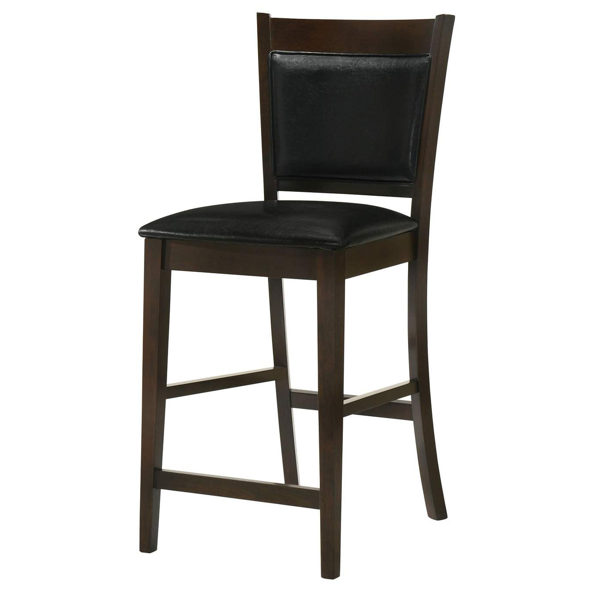 100959 Jaden Upholstered Counter Chair Espresso (Set of 2)