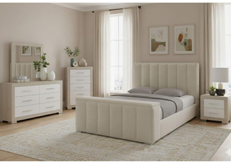 SERENITY_EMMA-CREMA-QBG SERENITY - EMMA CREMA QUEEN BED GROUP