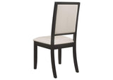101561-S7 Louise 7-piece Rectangular Extension Leaf Dining Set Black
