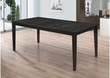 101561 Louise Rectangular 78-inch Extension Leaf Dining Table Black
