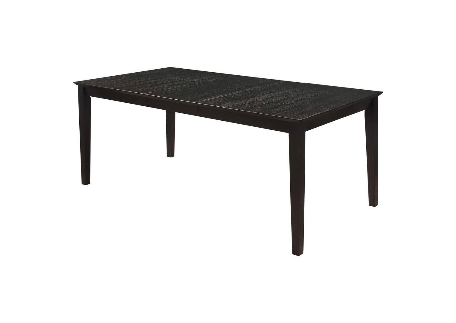 101561 Louise Rectangular 78-inch Extension Leaf Dining Table Black