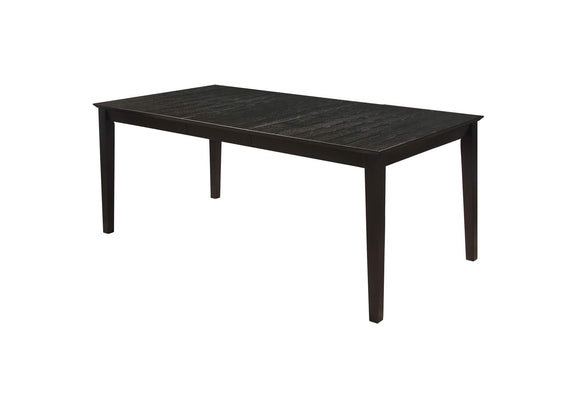 101561 Louise Rectangular 78-inch Extension Leaf Dining Table Black