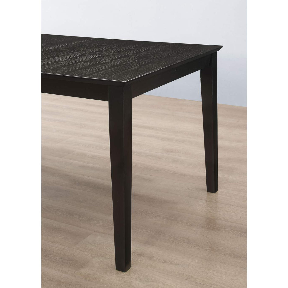 101561 Louise Rectangular 78-inch Extension Leaf Dining Table Black