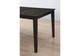 101561 Louise Rectangular 78-inch Extension Leaf Dining Table Black