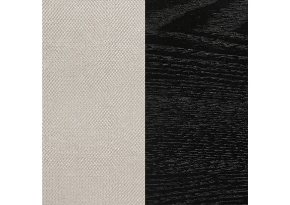 101562 Louise Upholstered Wood Dining Side Chair Black (Set of 2)