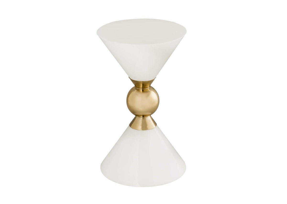 TOV-OC18273 Balhi White Side Table