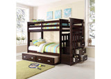 10170W Allentown Twin-Twin Bunk Bed with Trundle and Storage