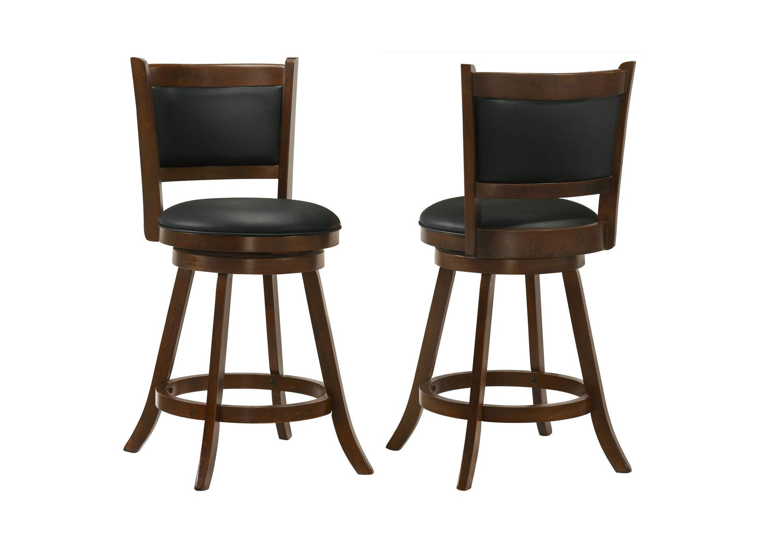 Broxton Upholstered Swivel Counter Chair Chestnut (Set of 2)