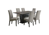 102061-S7 Stanton 7-piece Rectangular Dining Table Set Grey