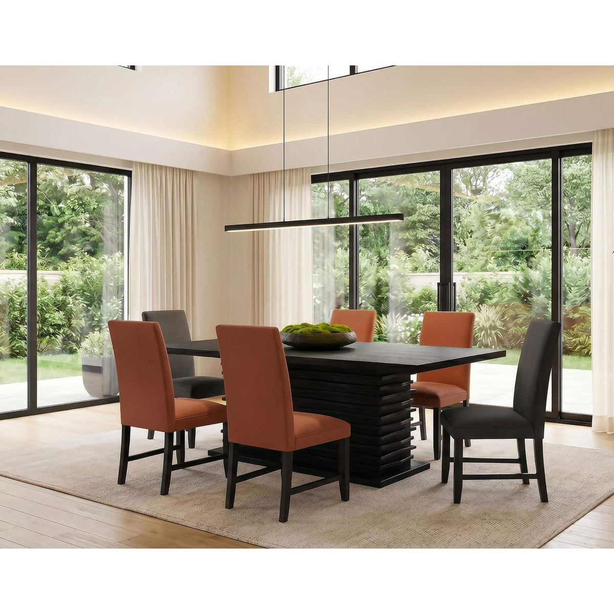 102061 Stanton Rectangular 66-inch Dining Table Black