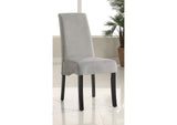 102062 Stanton Velvet Upholstered Dining Side Chair Grey (Set of 2)