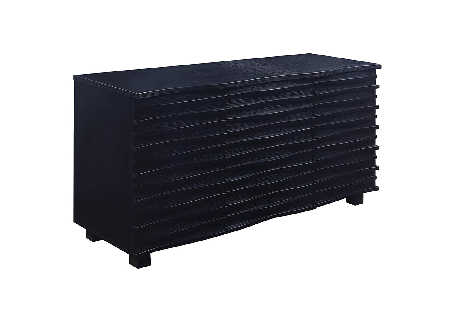 Stanton 3-drawer Sideboard Buffet Storage Cabinet Black