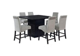 102068-S7 Stanton 7-piece Square Counter Height Dining Table Set Grey