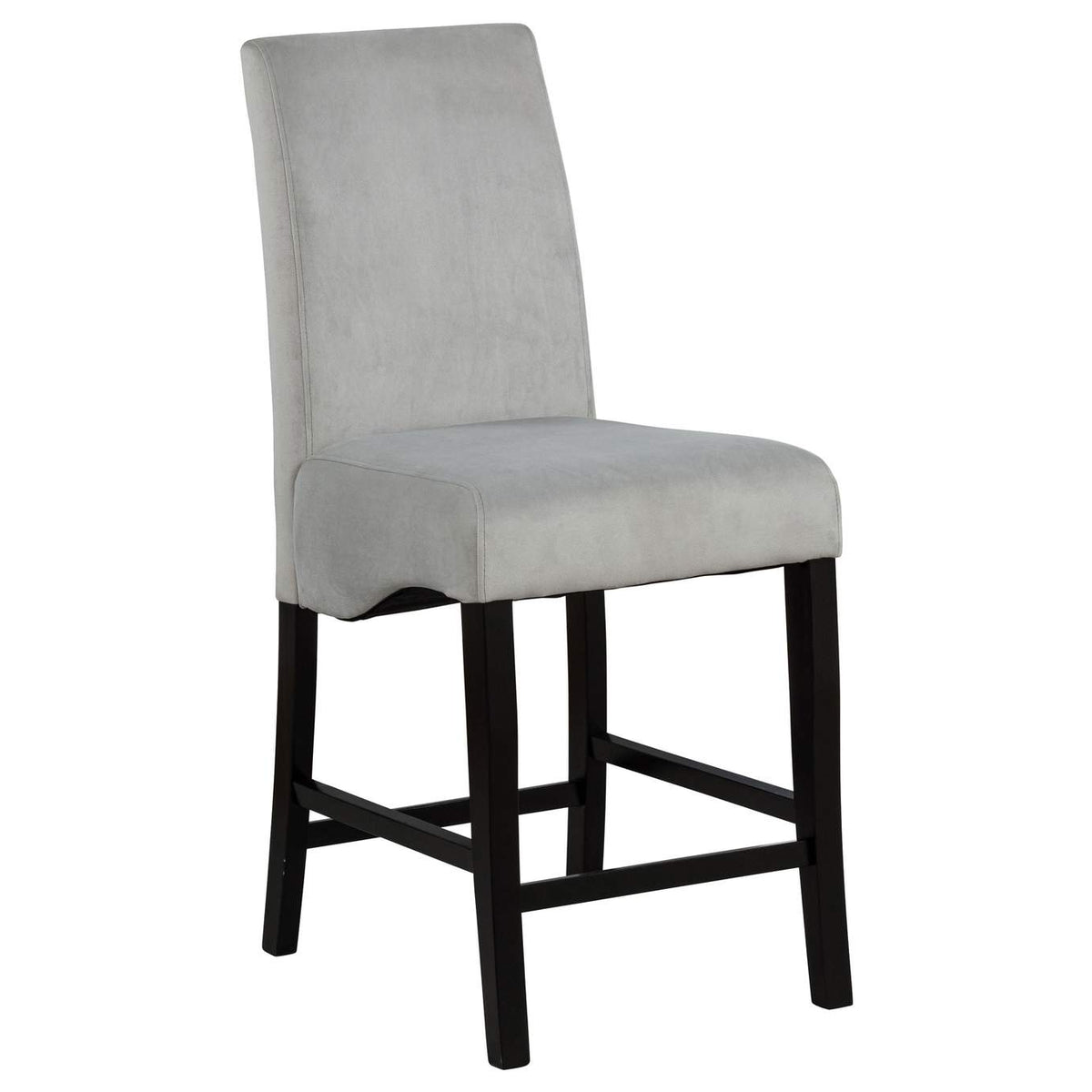 102069GRY Stanton Velvet Upholstered Counter Chair Grey (Set of 2)