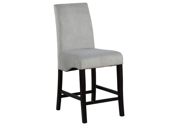 102069GRY Stanton Velvet Upholstered Counter Chair Grey (Set of 2)
