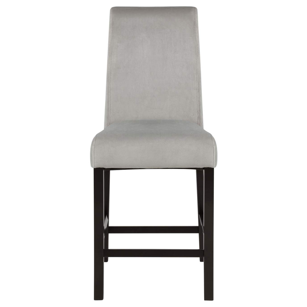 102069GRY Stanton Velvet Upholstered Counter Chair Grey (Set of 2)