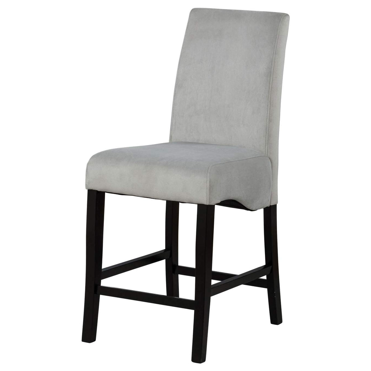 102069GRY Stanton Velvet Upholstered Counter Chair Grey (Set of 2)