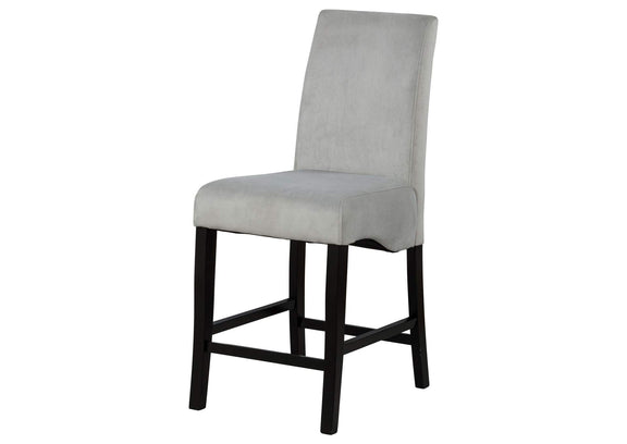 102069GRY Stanton Velvet Upholstered Counter Chair Grey (Set of 2)