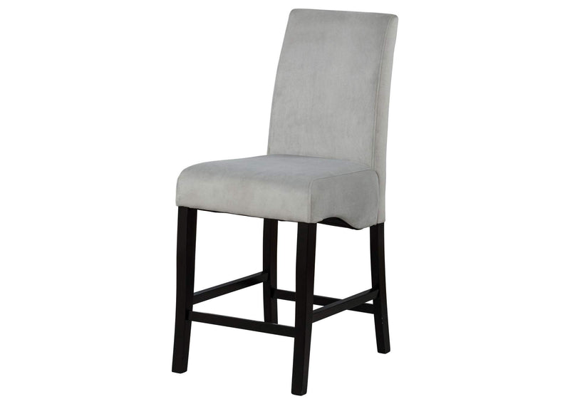 102069GRY Stanton Velvet Upholstered Counter Chair Grey (Set of 2)