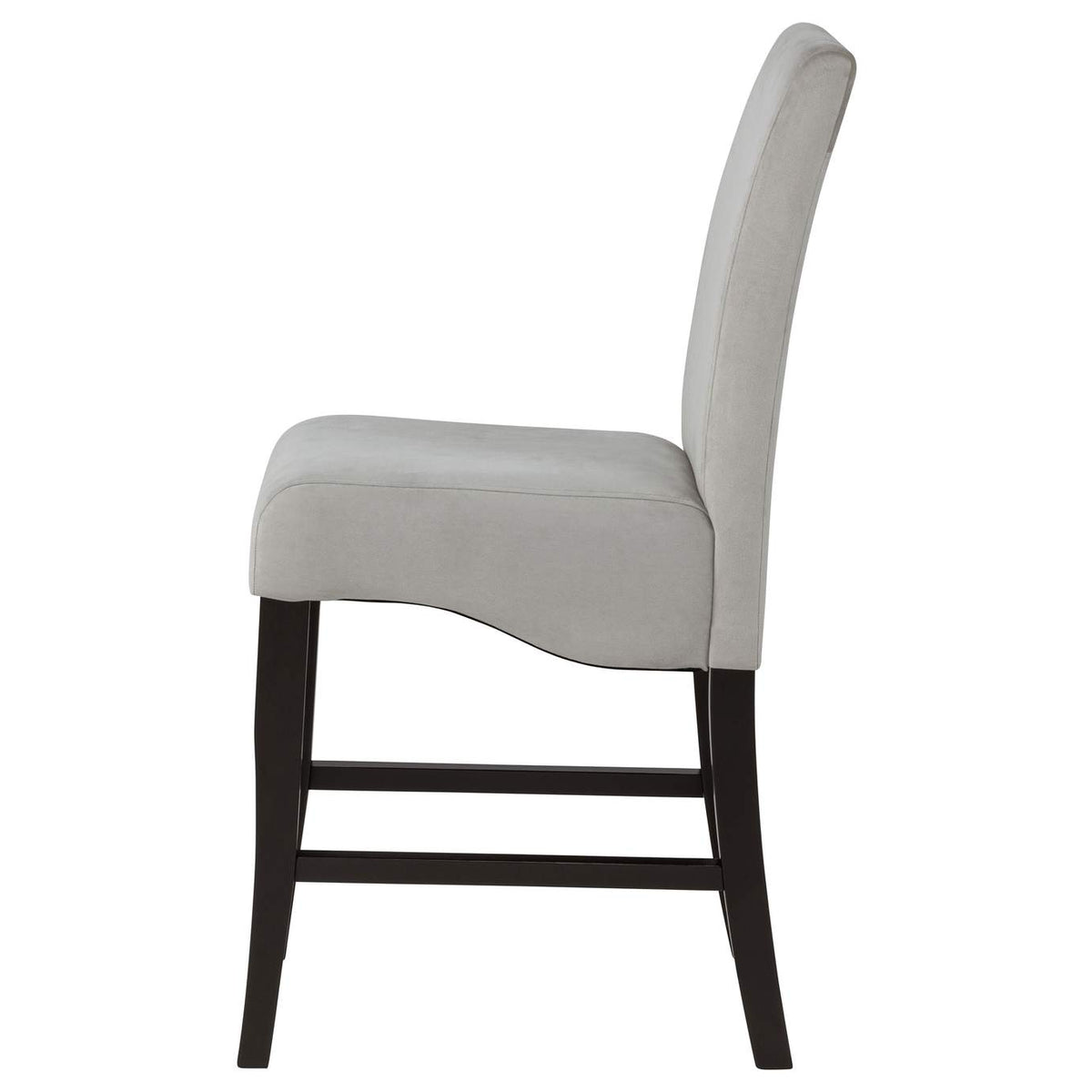 102069GRY Stanton Velvet Upholstered Counter Chair Grey (Set of 2)
