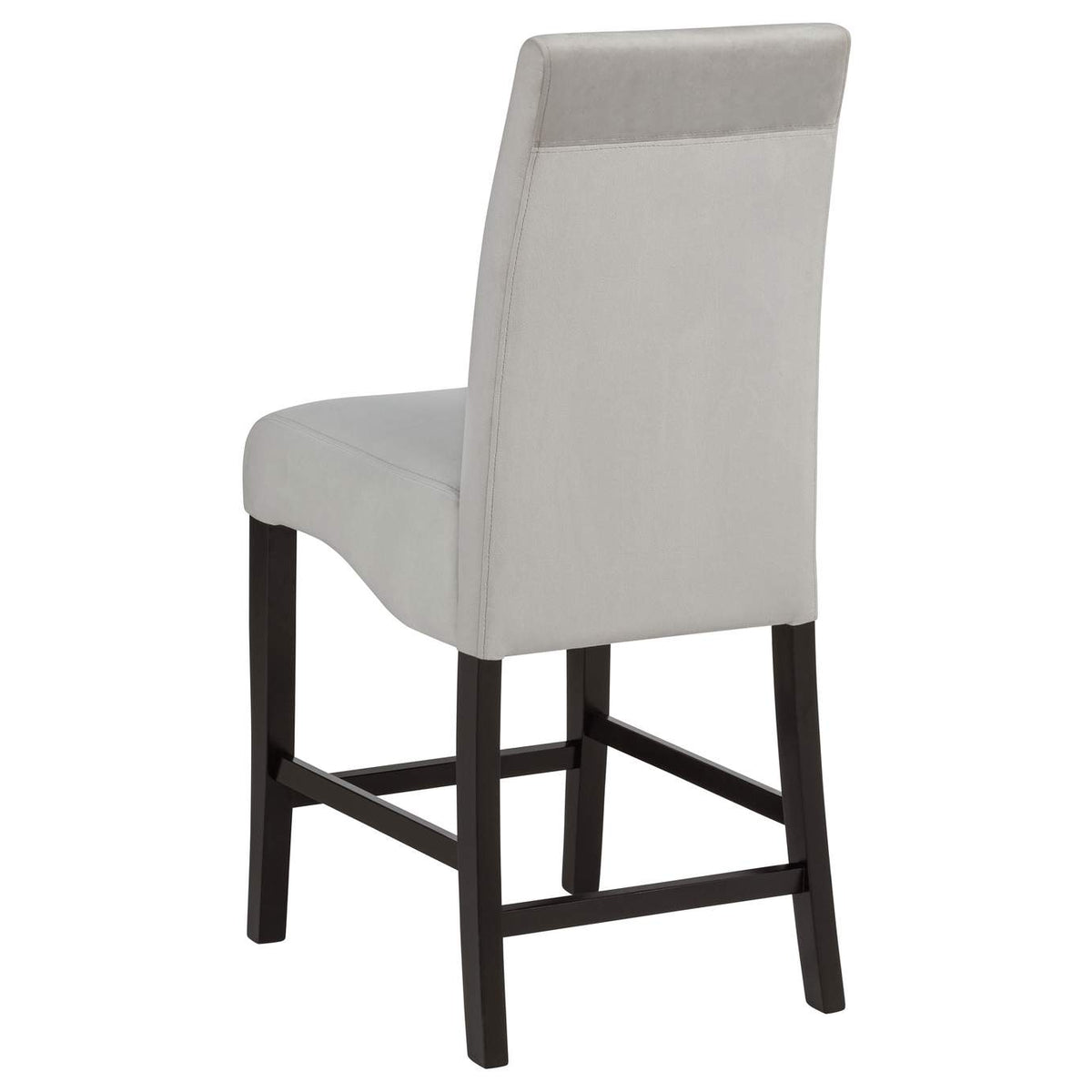 102069GRY Stanton Velvet Upholstered Counter Chair Grey (Set of 2)