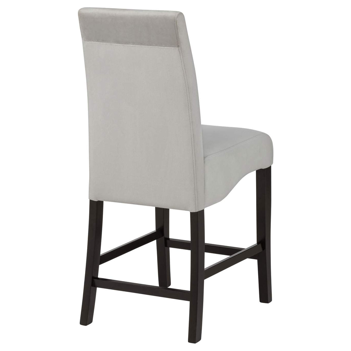 102069GRY Stanton Velvet Upholstered Counter Chair Grey (Set of 2)