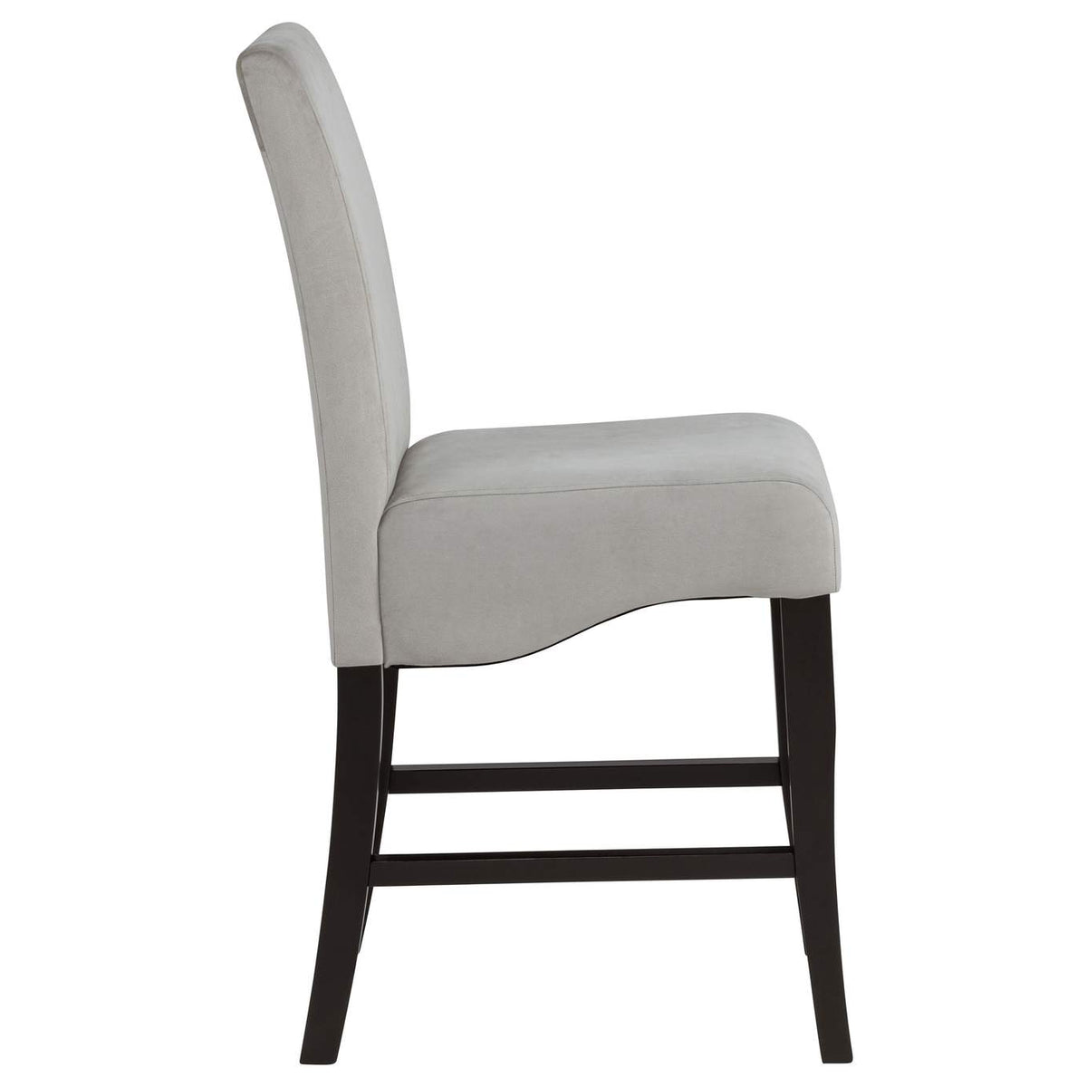 102069GRY Stanton Velvet Upholstered Counter Chair Grey (Set of 2)