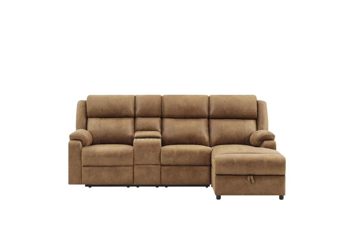 U6980-BROWN-RAF_RECL_CHS U6980 BROWN RIGHT ARM FACING PUSH BACK RECLINING LONG CHAIR