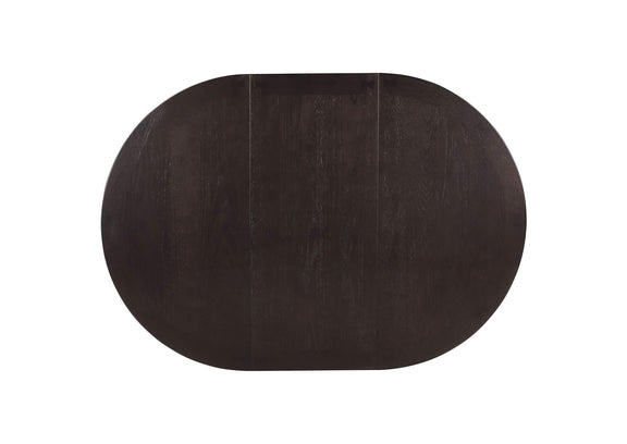 102671 Lavon Oval 60-inch Wood Extension Leaf Dining Table Espresso