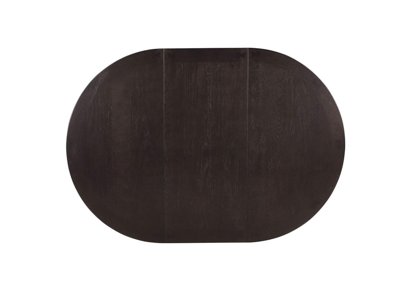 102671 Lavon Oval 60-inch Wood Extension Leaf Dining Table Espresso