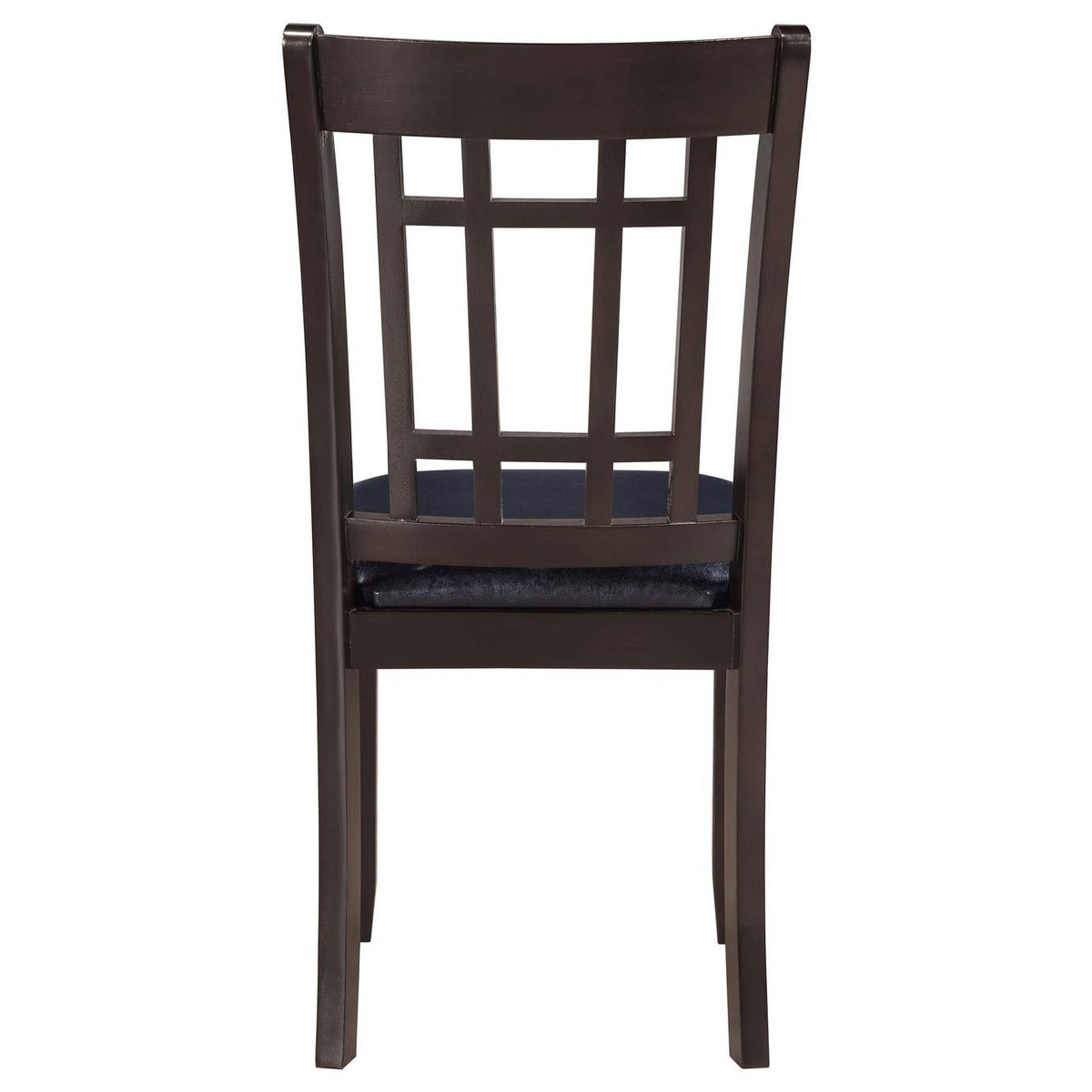 102672 Lavon Wood Dining Side Chair Black and Espresso (Set of 2)