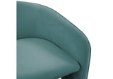 TOV-S44184 Marla Sea Blue Velvet Accent Chair