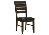 102721-S6 Dalila 6-piece Rectangular Dining Table Set Cappuccino