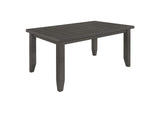 102721GRY-S5 Dalila 5-piece Rectangular Dining Table Set Dark Grey