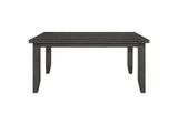 102721GRY Dalila Rectangular 66-inch Wood Dining Table Dark Grey