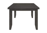 102721GRY Dalila Rectangular 66-inch Wood Dining Table Dark Grey