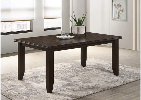 102721 Dalila Rectangular 66-inch Wood Dining Table Cappuccino
