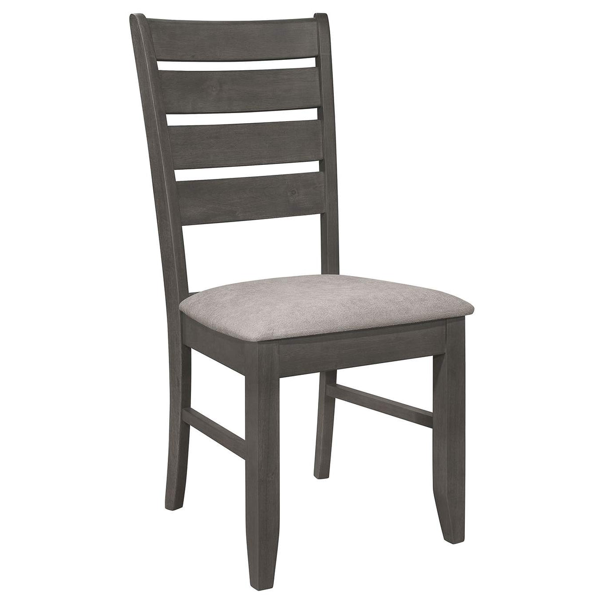 102722GRY Dalila Wood Dining Side Chair Dark Grey (Set of 2)