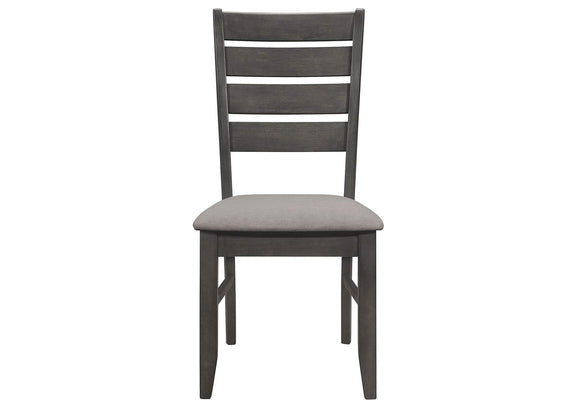 102722GRY Dalila Wood Dining Side Chair Dark Grey (Set of 2)