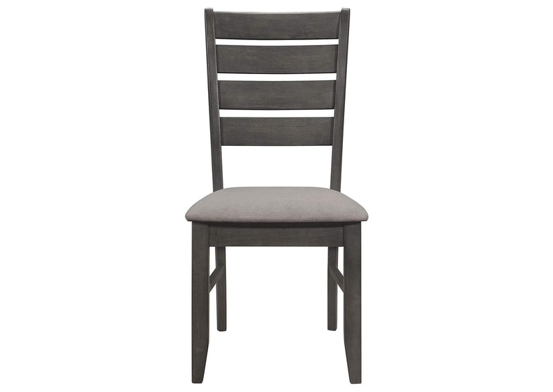102722GRY Dalila Wood Dining Side Chair Dark Grey (Set of 2)