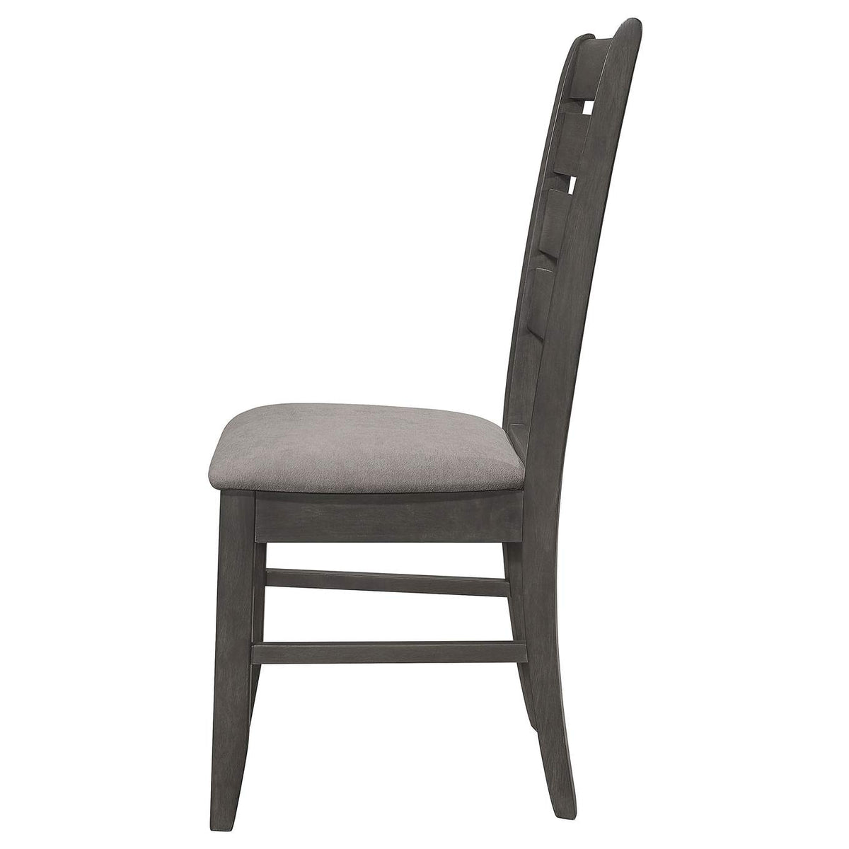 102722GRY Dalila Wood Dining Side Chair Dark Grey (Set of 2)