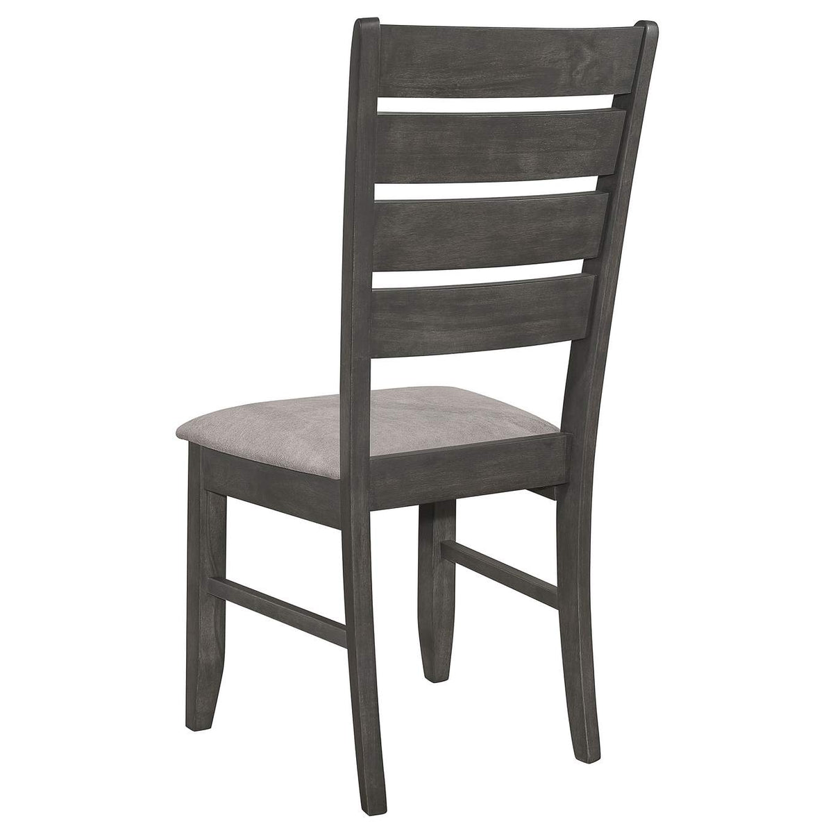 102722GRY Dalila Wood Dining Side Chair Dark Grey (Set of 2)